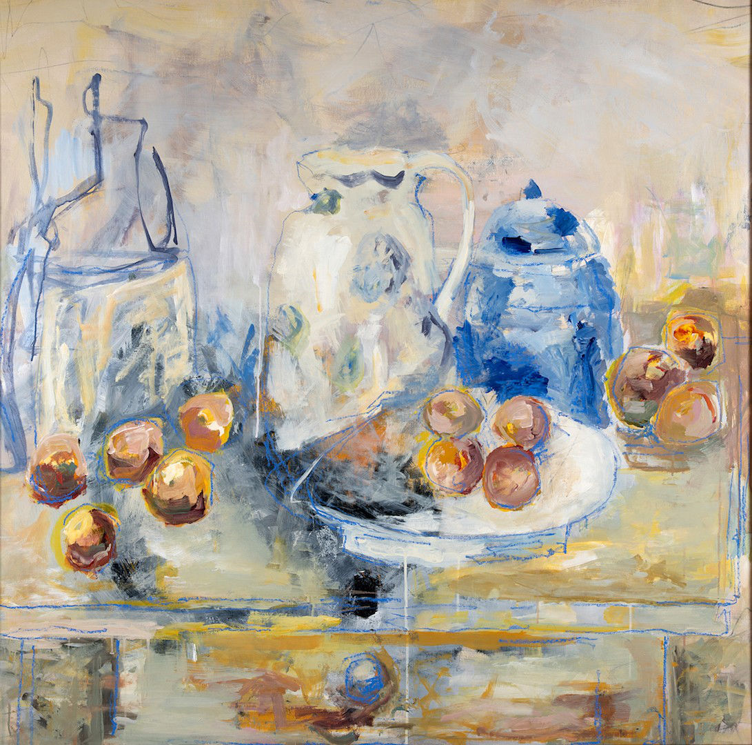 Abstract Artist in Texas, abstract artwork by Maria Alejandra Ochoa AKA MAOF. in this photo: