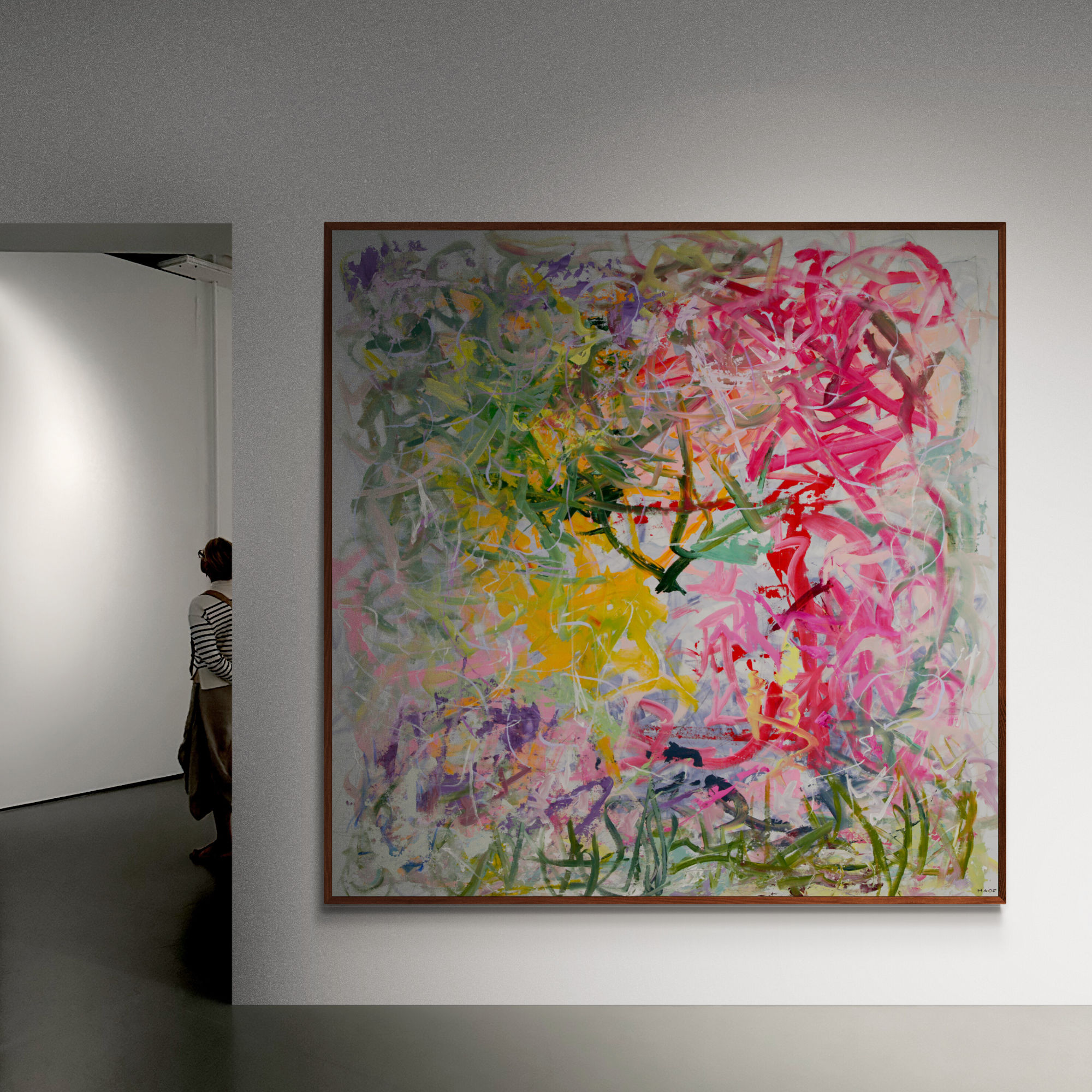 Abstract Artist in Texas, abstract artwork by Maria Alejandra Ochoa AKA MAOF. in this photo: africa