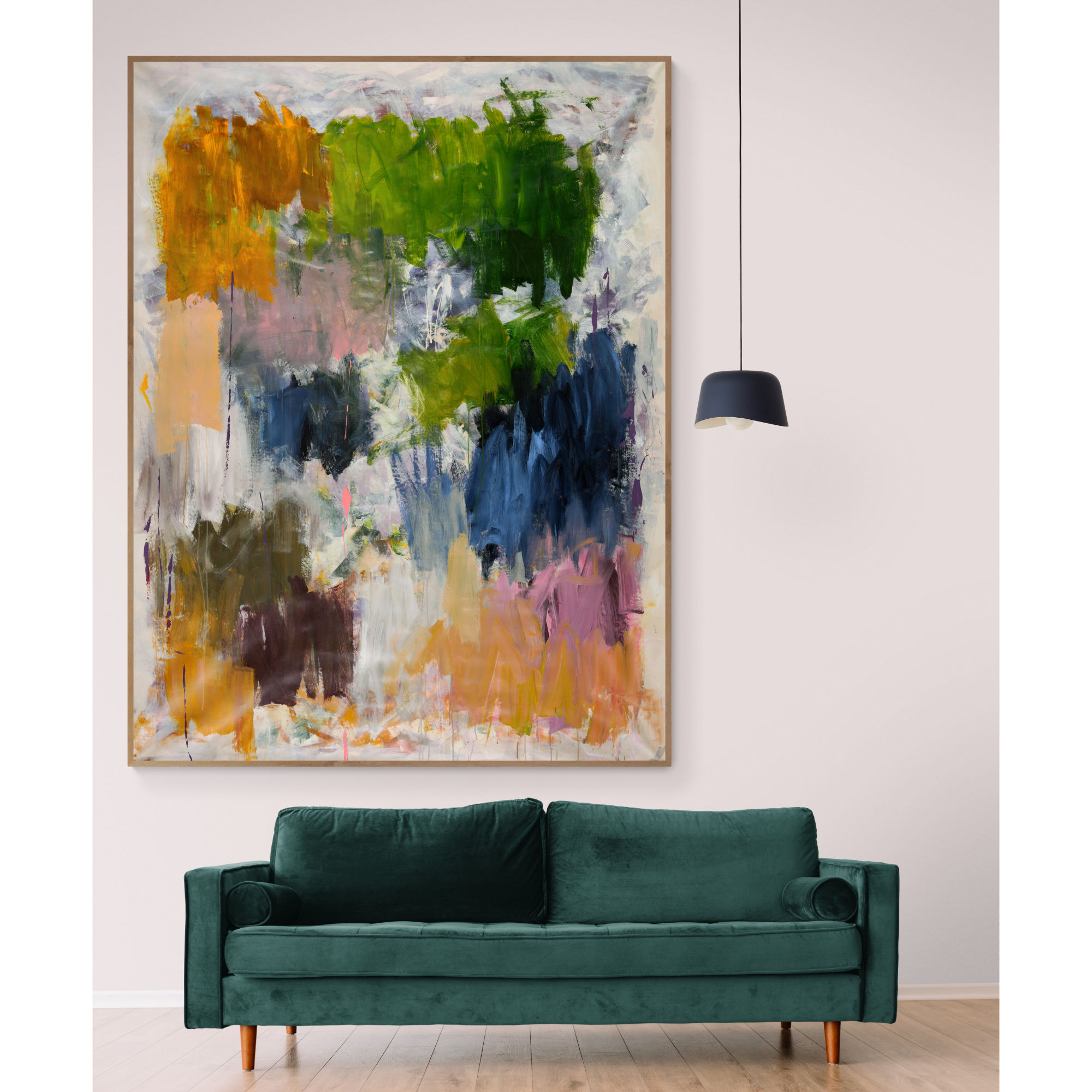 Abstract Artist in Texas, abstract artwork by Maria Alejandra Ochoa AKA MAOF. in this photo: